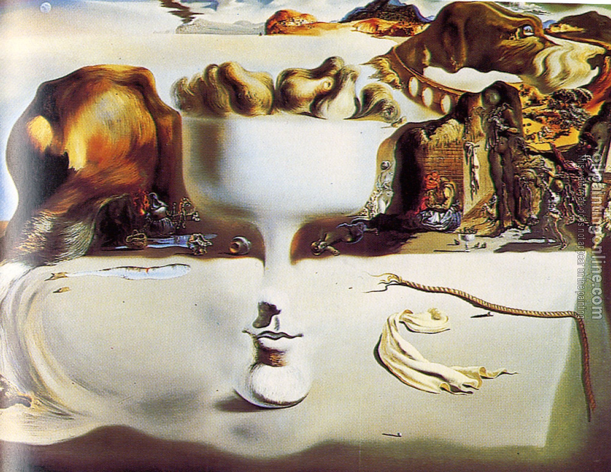 Dali, Salvador - Apparition of Face and Fruit Dish on a Beach